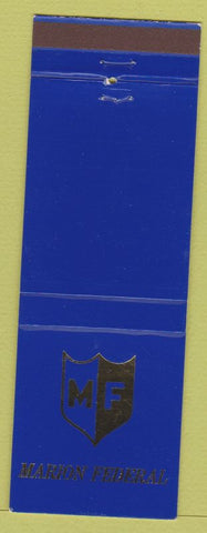 Matchbook Cover - Marion Federal  Bank Gas City Wabash IN
