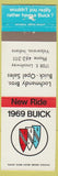 Matchbook Cover - 1969 Buick Lochmandy Opel Valparaiso IN