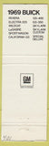 Matchbook Cover - 1969 Buick Lochmandy Opel Valparaiso IN