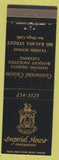 Matchbook Cover - Imperial House Restaurant San Diego CA