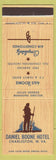Matchbook Cover - Daniel Boone Hotel Charleston WV