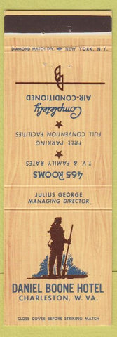 Matchbook Cover - Daniel Boone Hotel Charleston WV