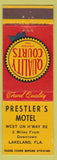 Matchbook Cover - Frestler's Motel Lakeland FL