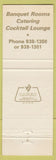 Matchbook Cover - Embers on the Bay Acme MI
