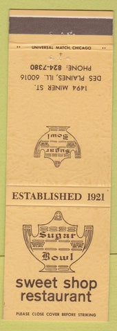 Matchbook Cover - Sweet Shop Restaurant Des Plaines IL