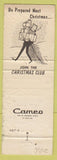 Matchbook Cover - State Bank Hales Corners WI Msukego