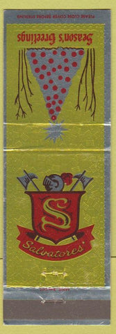 Matchbook Cover - Salvatores'  Paramount Downey Anaheim CA Christmas