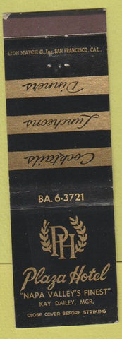 Matchbook Cover - Plaza Hotel San Francisco?