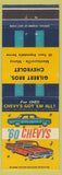 Matchbook Cover - 1960 Chevrolet Gilbert Bros Montoursville Muncy IN