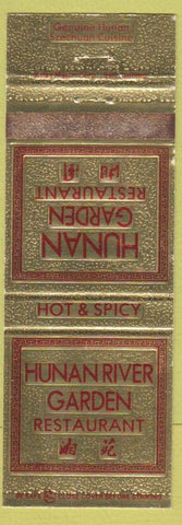 Matchbook Cover - Hunan River Garden Restaurant San Antonio TX WEAR