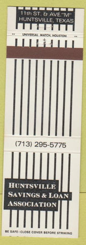 Matchbook Cover - Huntsville Savings & Loan Huntsville TX