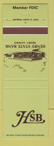 Matchbook Cover - Henry State Bank Henry IL