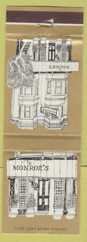 Matchbook Cover - Monroe's San Francisco CA