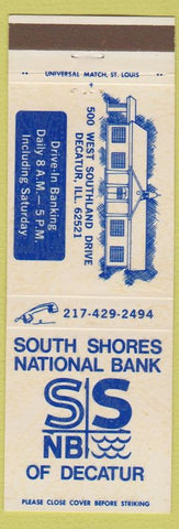 Matchbook Cover - South Shore National Bank Decatur IL