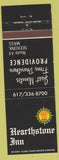 Matchbook Cover - Hearthstone Inn Seekonk MA