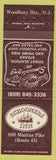 Matchbook Cover - Schooners Inn Woodbury Heights NJ