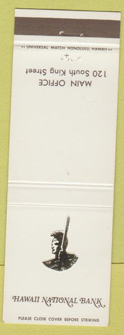 Matchbook Cover - Hawaii National Bank HI