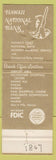 Matchbook Cover - Hawaii National Bank HI