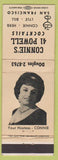 Matchbook Cover - Connie's Villa San Francisco CA girlie pic on front