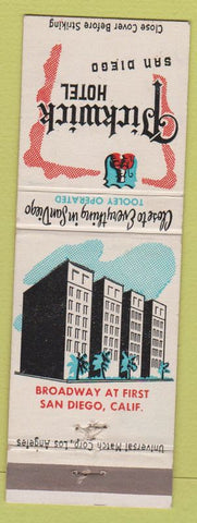 Matchbook Cover - Pickwick Hotel San Diego CA