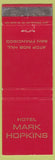 Matchbook Cover - Hotel Mark Hopkins San Francisco CA
