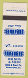 Matchbook Cover - Wilson & Muir Bank Trust Bardstown KY
