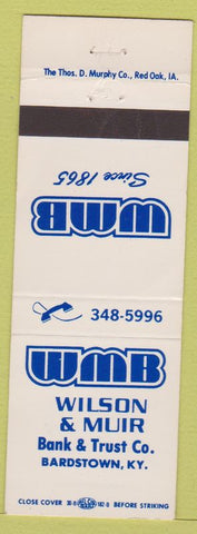 Matchbook Cover - Wilson & Muir Bank Trust Bardstown KY