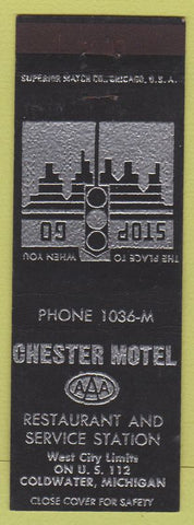 Matchbook Cover - Chester Motel Coldwater MI