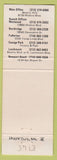 Matchbook Cover - Perpetual Savings Loan Fullerton Canoga Park Larchmont CA