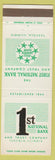 Matchbook Cover - 1st National Bank Trust Tuscola IL