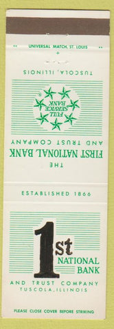 Matchbook Cover - 1st National Bank Trust Tuscola IL