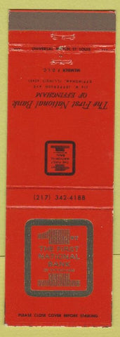 Matchbook Cover - 1st National Bank Effingham IL