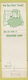 Matchbook Cover - 1st National Bank Cudahy WI