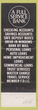 Matchbook Cover - 1st National Bank Mount Pleasant TX