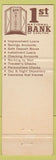 Matchbook Cover - 1st National Bank Carlton MN