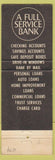 Matchbook Cover - 1st National Bank Mount Pleasant TX yellow