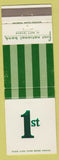 Matchbook Cover - 1st National Bank Port Lavaca TX