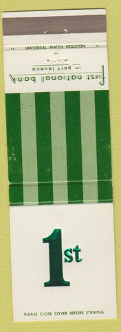 Matchbook Cover - 1st National Bank Port Lavaca TX