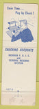 Matchbook Cover - 1st National Bank Waupaca WI WORN