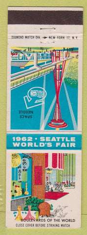 Matchbook Cover - 1962 Seattle World's Fair Boulevards of the World