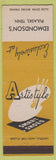 Matchbook Cover - Artistyle Men's Shoes Edmondson's Pulaski TN