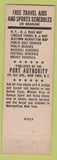 Matchbook Cover - 1939 New York World's Fair Port Authority