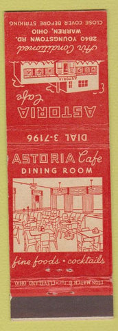 Matchbook Cover - Astoria Cafe Warren OH