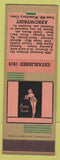 Matchbook Cover - Arrowprint Matchbooks Waterbury CT girlie SAMPLE