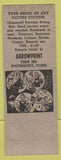 Matchbook Cover - Arrowprint Matchbooks Waterbury CT girlie SAMPLE