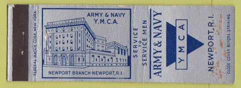 Matchbook Cover - Army Navy YMCA Newport RI WEAR