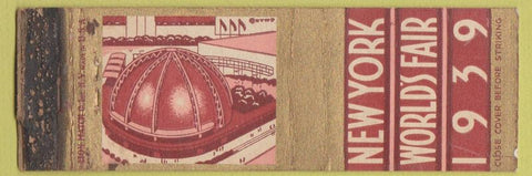 Matchbook Cover - 1939 New York World's Fair WEAR
