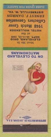 Matchbook Cover - 1948 Match Convention Sisterville WV Cleveland OH pinup