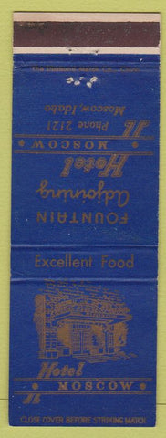 Matchbook Cover - Hotel Moscow ID