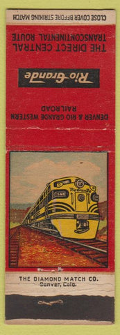 Matchbook Cover - Rio Grande Railroad Denver